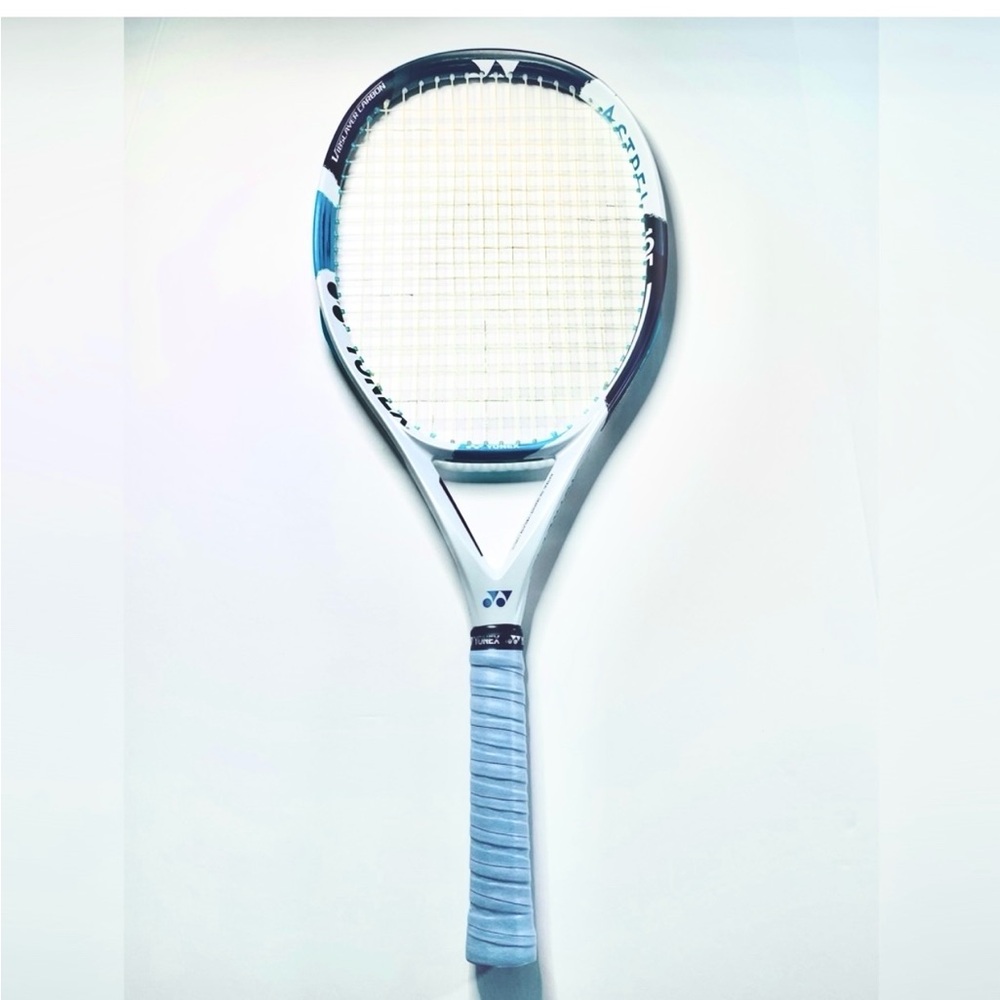 YONEX ASTREL 105 Blue and White Tennis Racket with NEW Grip!